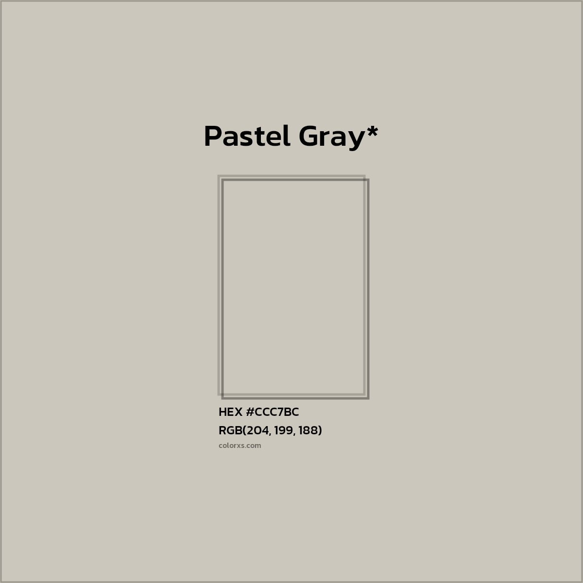 HEX #CCC7BC Color Name, Color Code, Palettes, Similar Paints, Images
