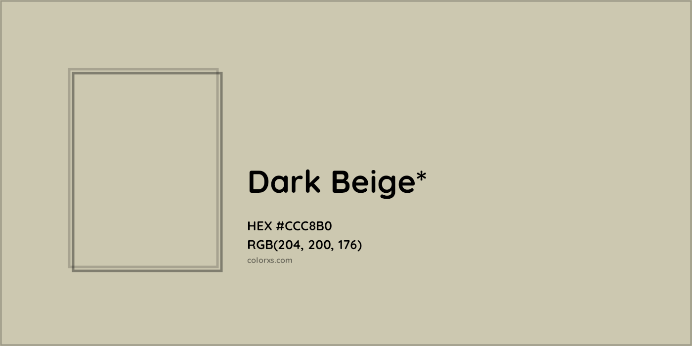 HEX #CCC8B0 Color Name, Color Code, Palettes, Similar Paints, Images