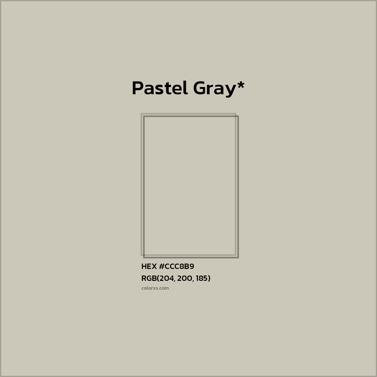 HEX #CCC8B9 Color Name, Color Code, Palettes, Similar Paints, Images