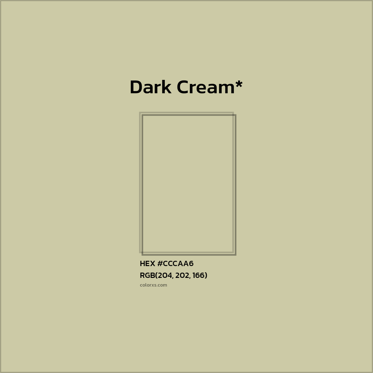 HEX #CCCAA6 Color Name, Color Code, Palettes, Similar Paints, Images