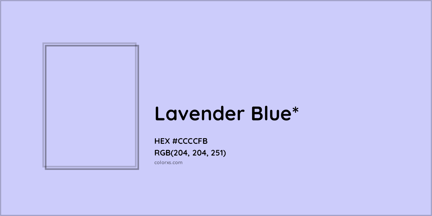 HEX #CCCCFB Color Name, Color Code, Palettes, Similar Paints, Images