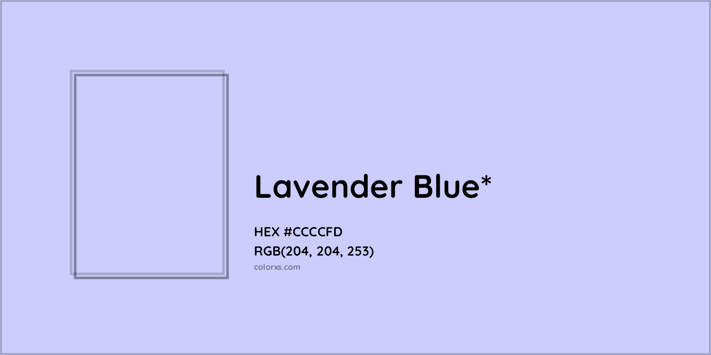 HEX #CCCCFD Color Name, Color Code, Palettes, Similar Paints, Images
