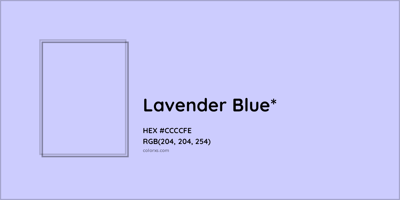 HEX #CCCCFE Color Name, Color Code, Palettes, Similar Paints, Images