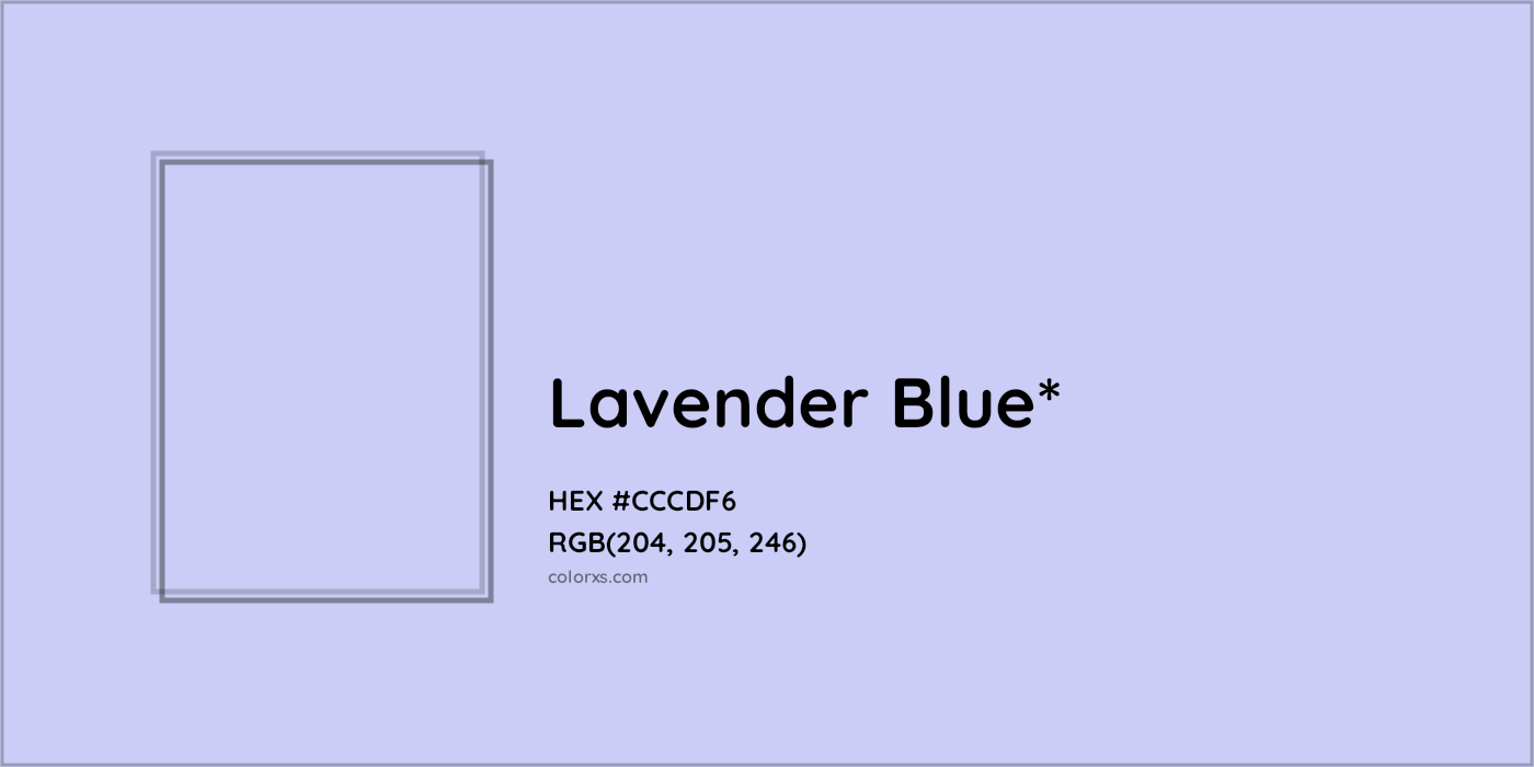 HEX #CCCDF6 Color Name, Color Code, Palettes, Similar Paints, Images