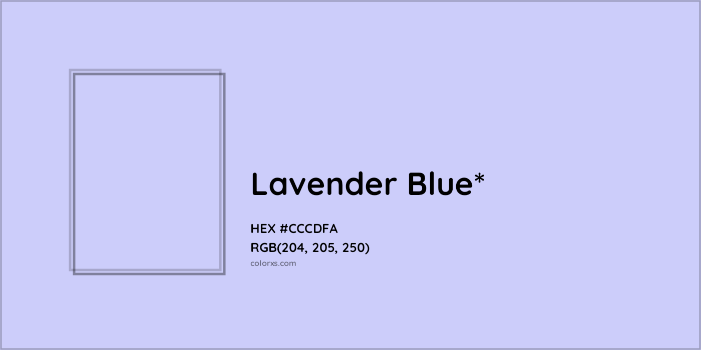 HEX #CCCDFA Color Name, Color Code, Palettes, Similar Paints, Images