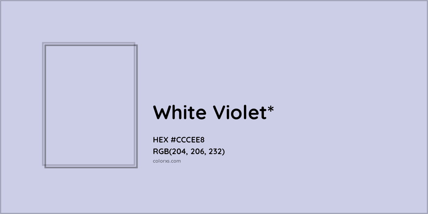 HEX #CCCEE8 Color Name, Color Code, Palettes, Similar Paints, Images