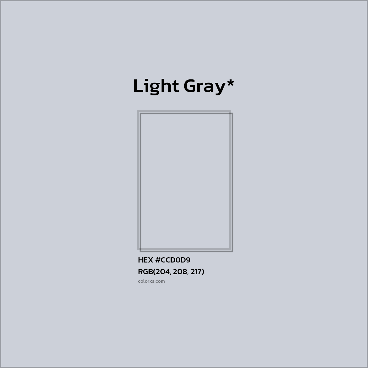 HEX #CCD0D9 Color Name, Color Code, Palettes, Similar Paints, Images