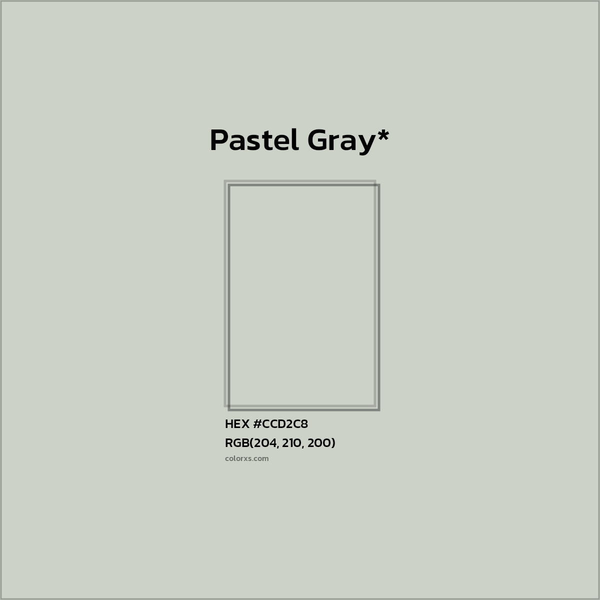 HEX #CCD2C8 Color Name, Color Code, Palettes, Similar Paints, Images