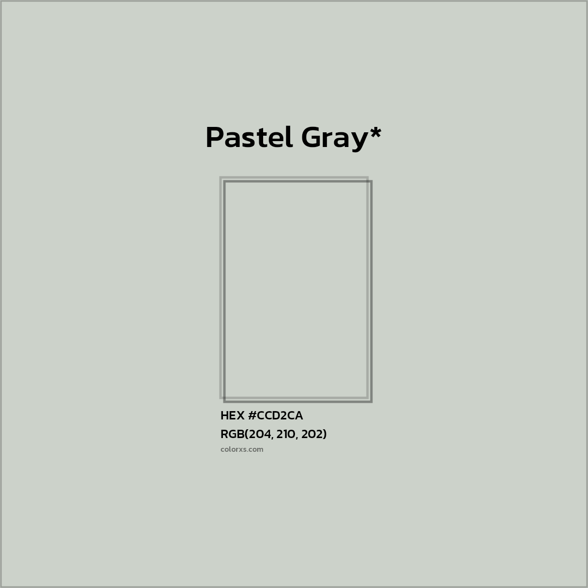 HEX #CCD2CA Color Name, Color Code, Palettes, Similar Paints, Images