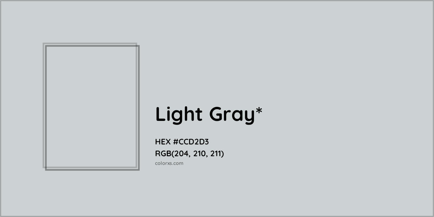 HEX #CCD2D3 Color Name, Color Code, Palettes, Similar Paints, Images
