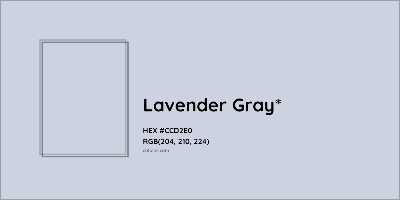 HEX #CCD2E0 Color Name, Color Code, Palettes, Similar Paints, Images