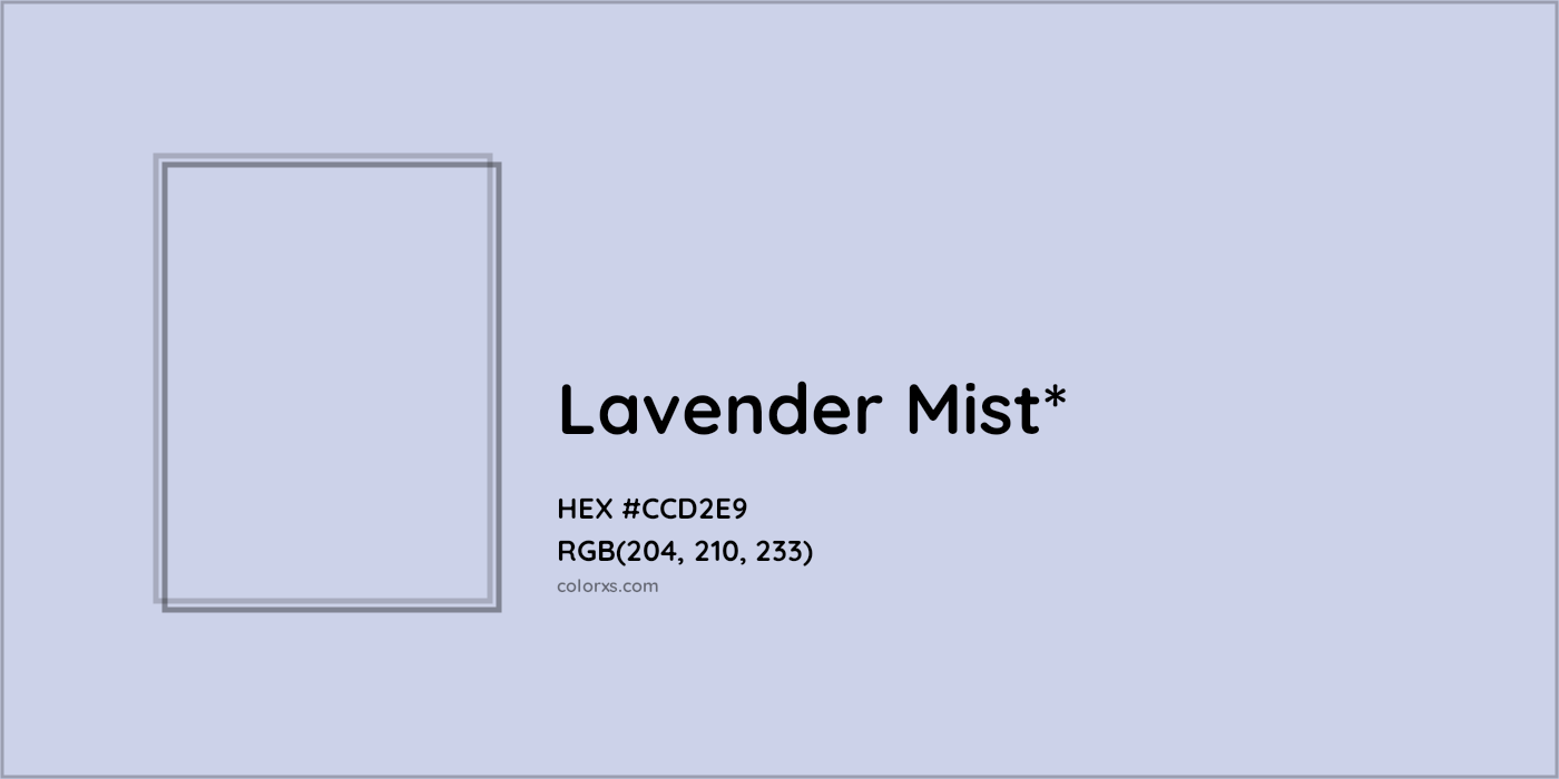 HEX #CCD2E9 Color Name, Color Code, Palettes, Similar Paints, Images