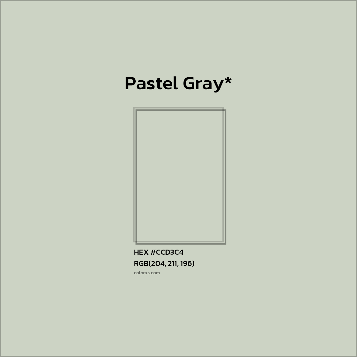 HEX #CCD3C4 Color Name, Color Code, Palettes, Similar Paints, Images