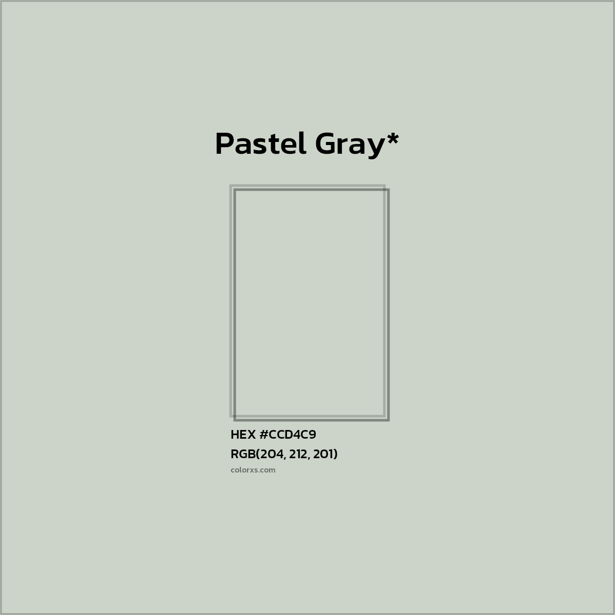 HEX #CCD4C9 Color Name, Color Code, Palettes, Similar Paints, Images