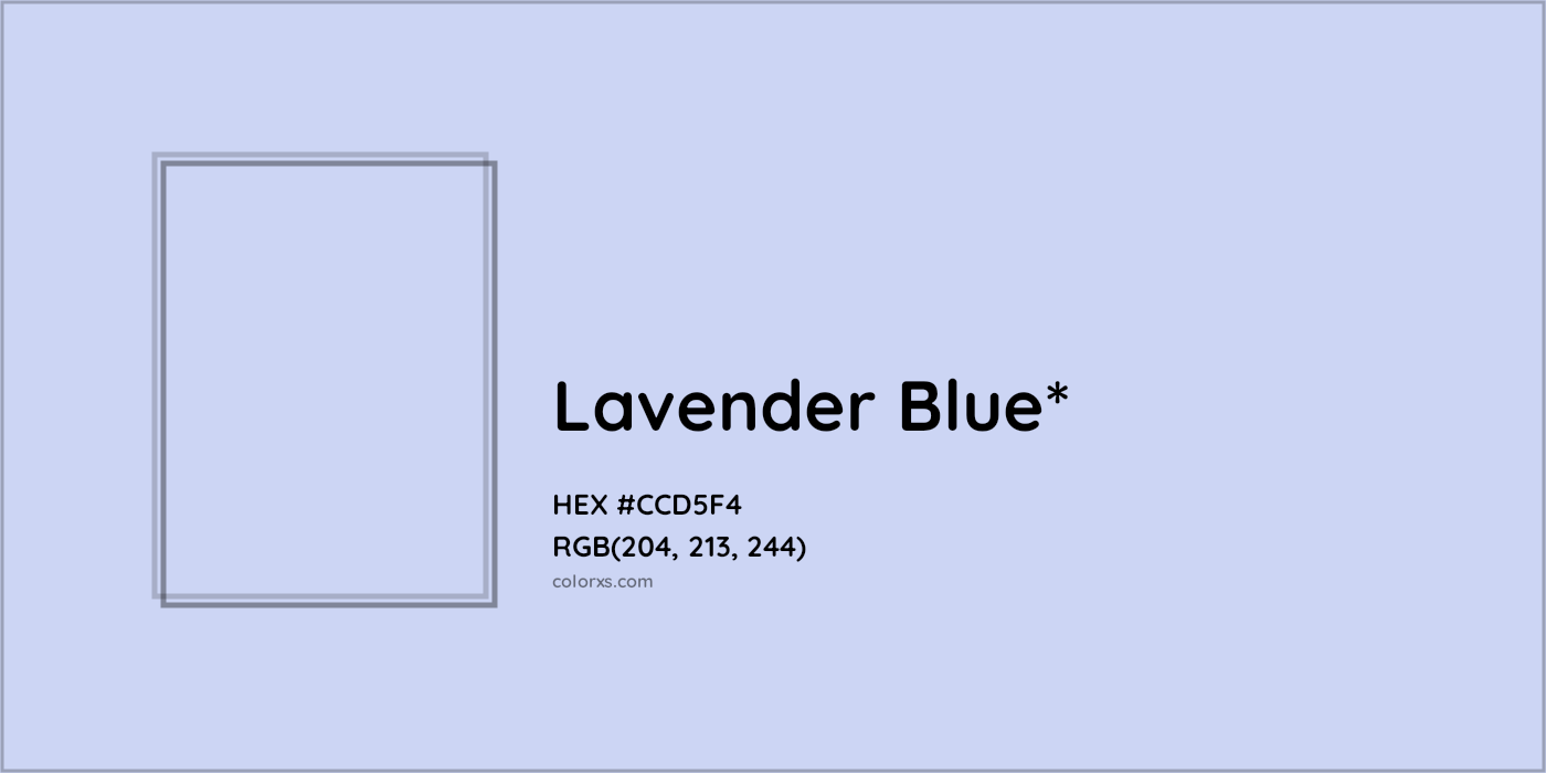 HEX #CCD5F4 Color Name, Color Code, Palettes, Similar Paints, Images