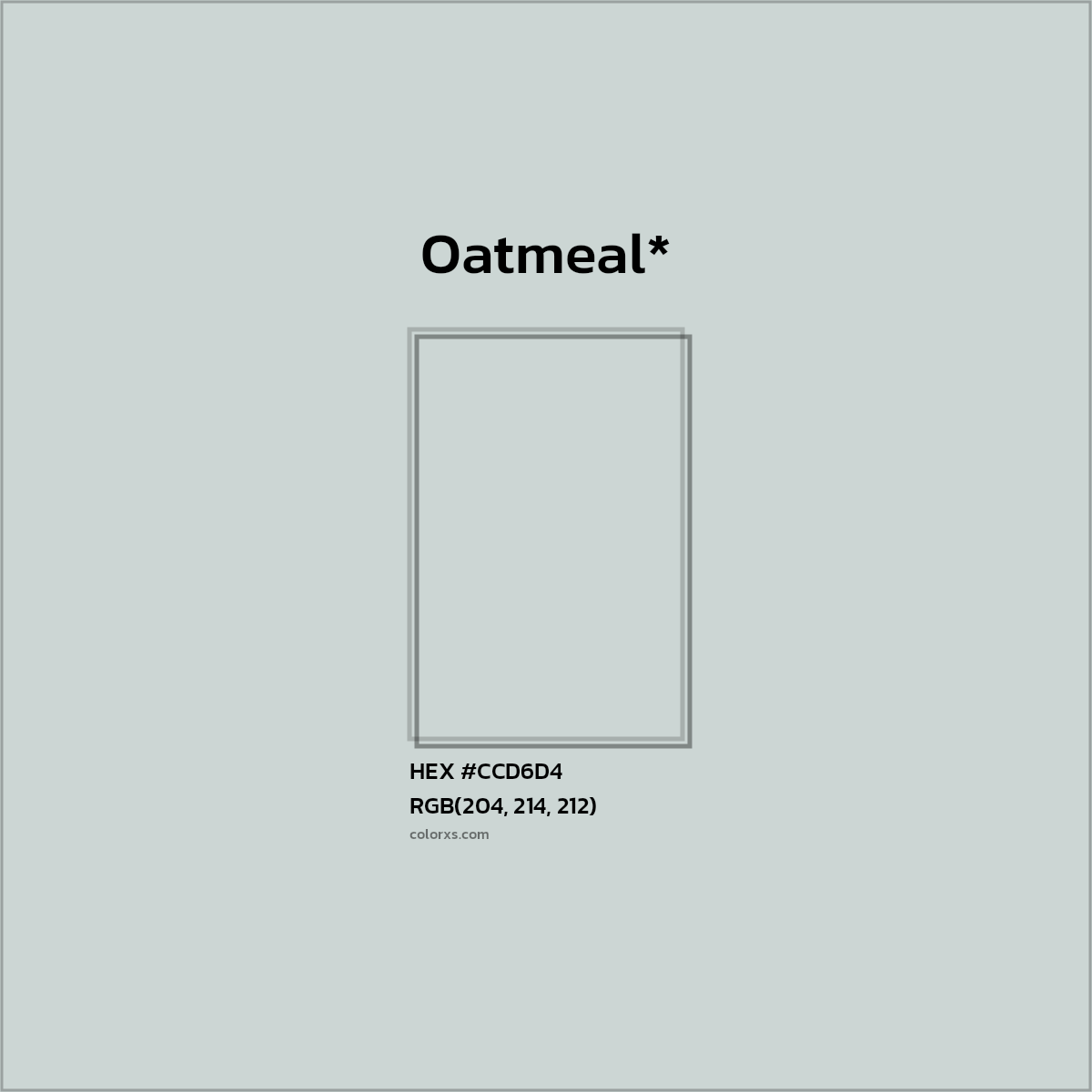 HEX #CCD6D4 Color Name, Color Code, Palettes, Similar Paints, Images