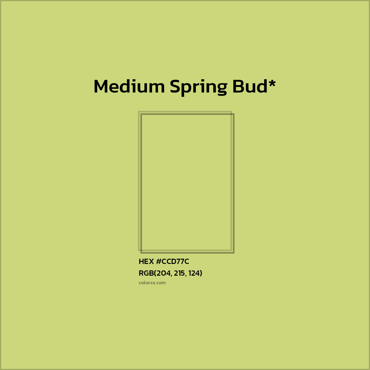 HEX #CCD77C Color Name, Color Code, Palettes, Similar Paints, Images
