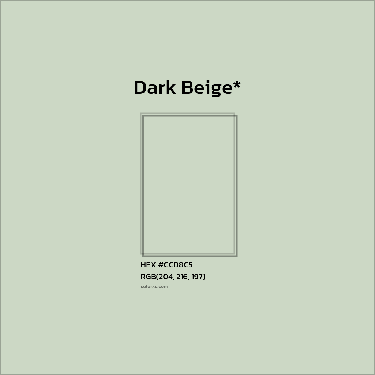 HEX #CCD8C5 Color Name, Color Code, Palettes, Similar Paints, Images