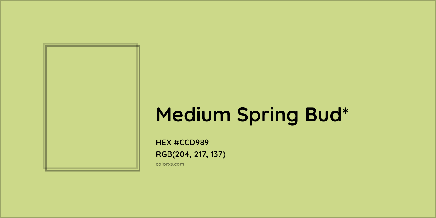 HEX #CCD989 Color Name, Color Code, Palettes, Similar Paints, Images