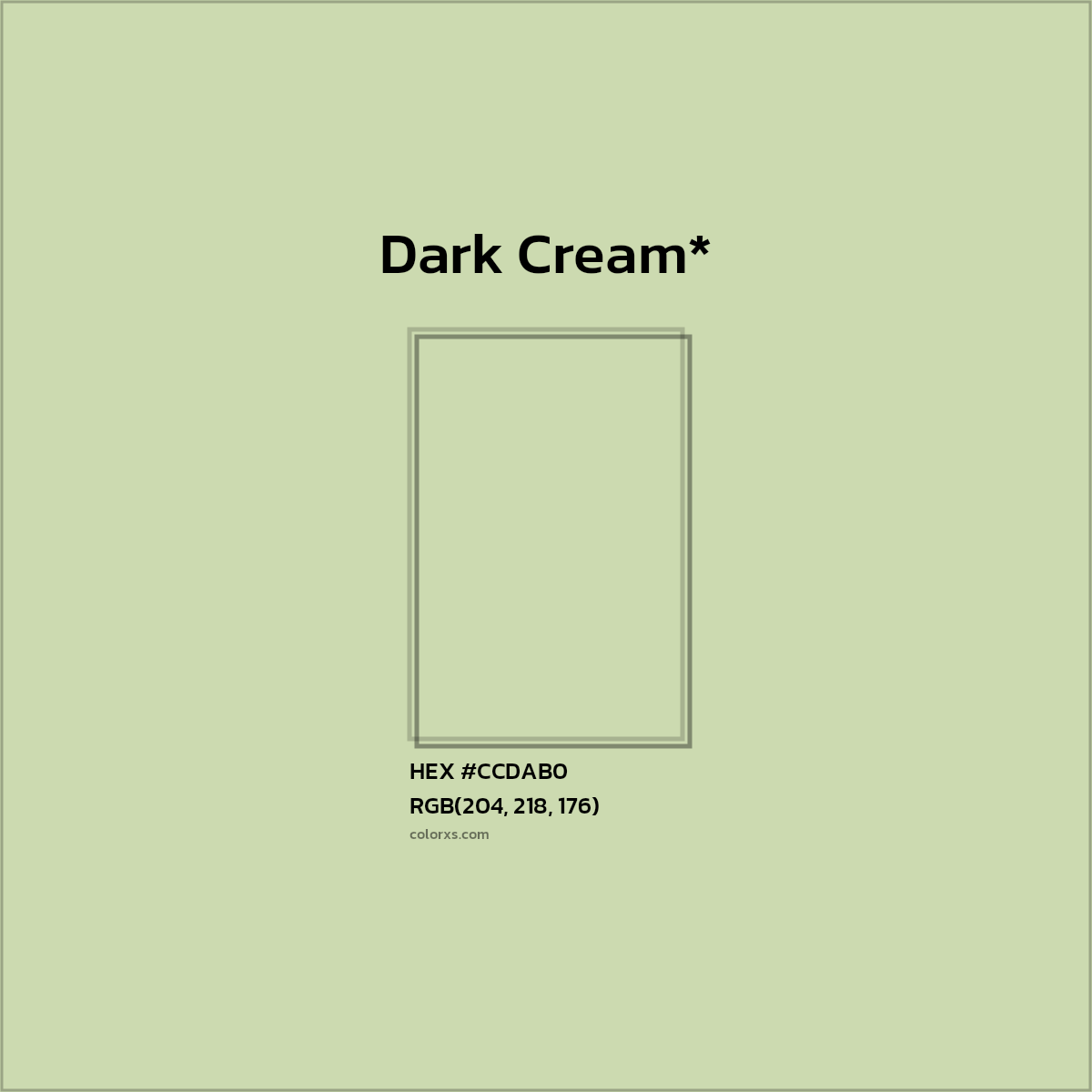 HEX #CCDAB0 Color Name, Color Code, Palettes, Similar Paints, Images