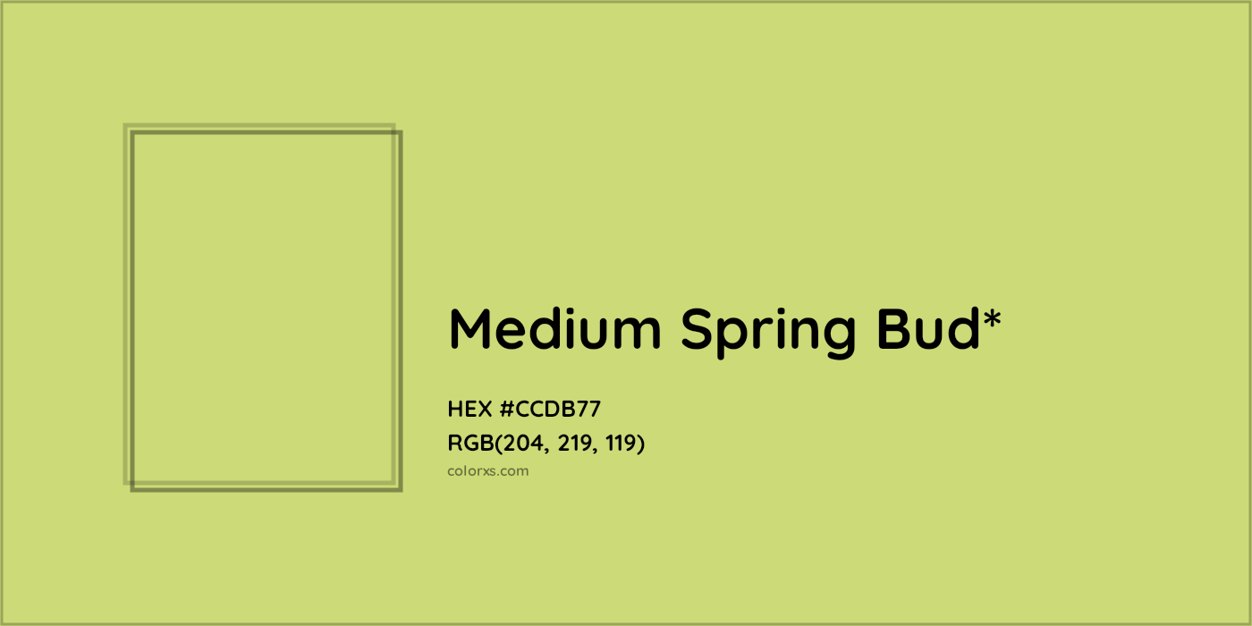HEX #CCDB77 Color Name, Color Code, Palettes, Similar Paints, Images