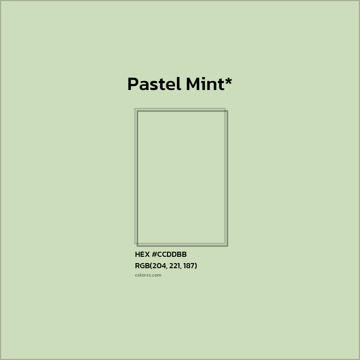 HEX #CCDDBB Color Name, Color Code, Palettes, Similar Paints, Images