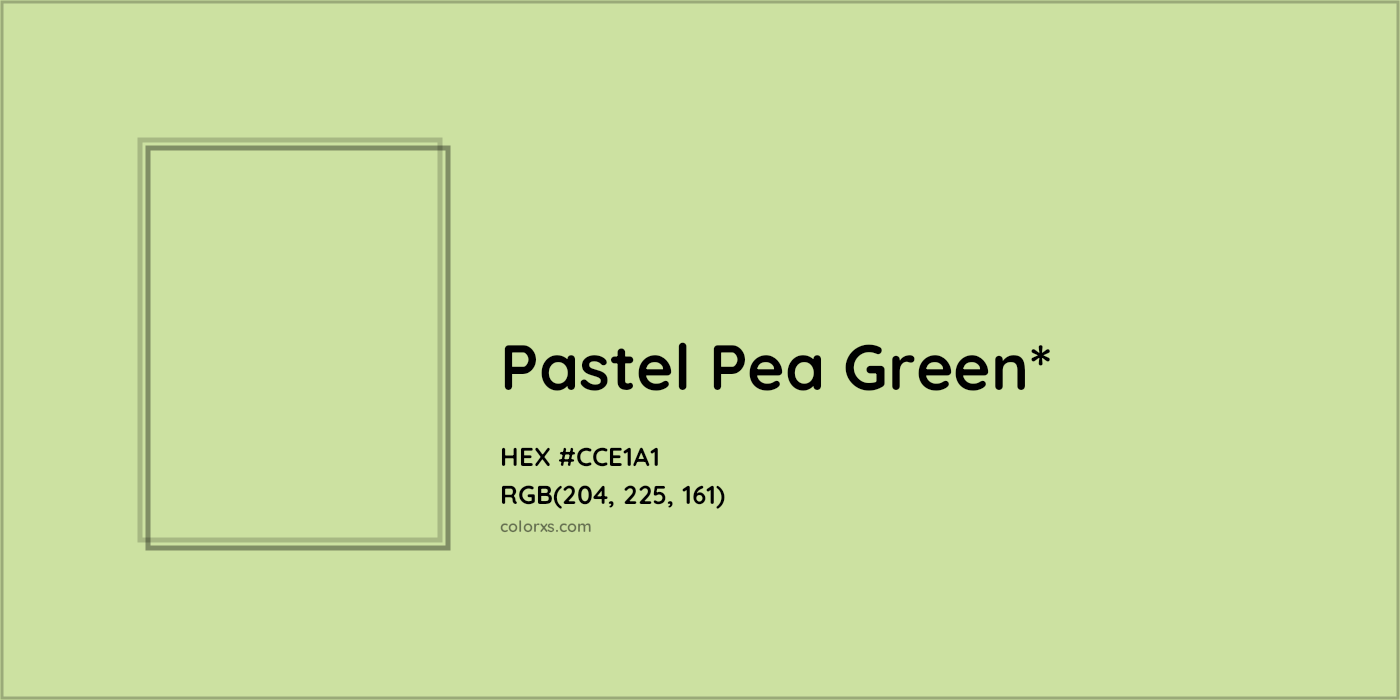 HEX #CCE1A1 Color Name, Color Code, Palettes, Similar Paints, Images