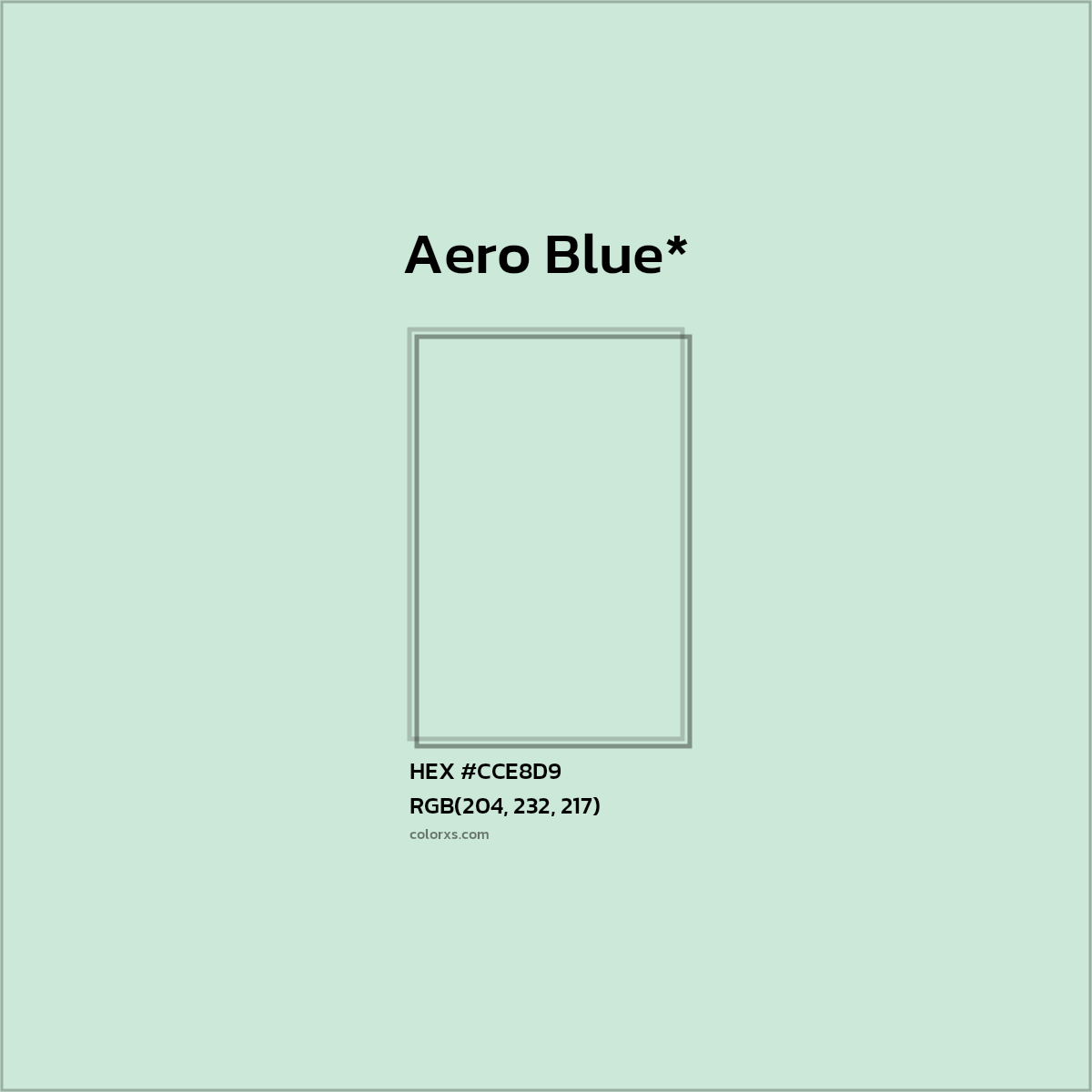 HEX #CCE8D9 Color Name, Color Code, Palettes, Similar Paints, Images
