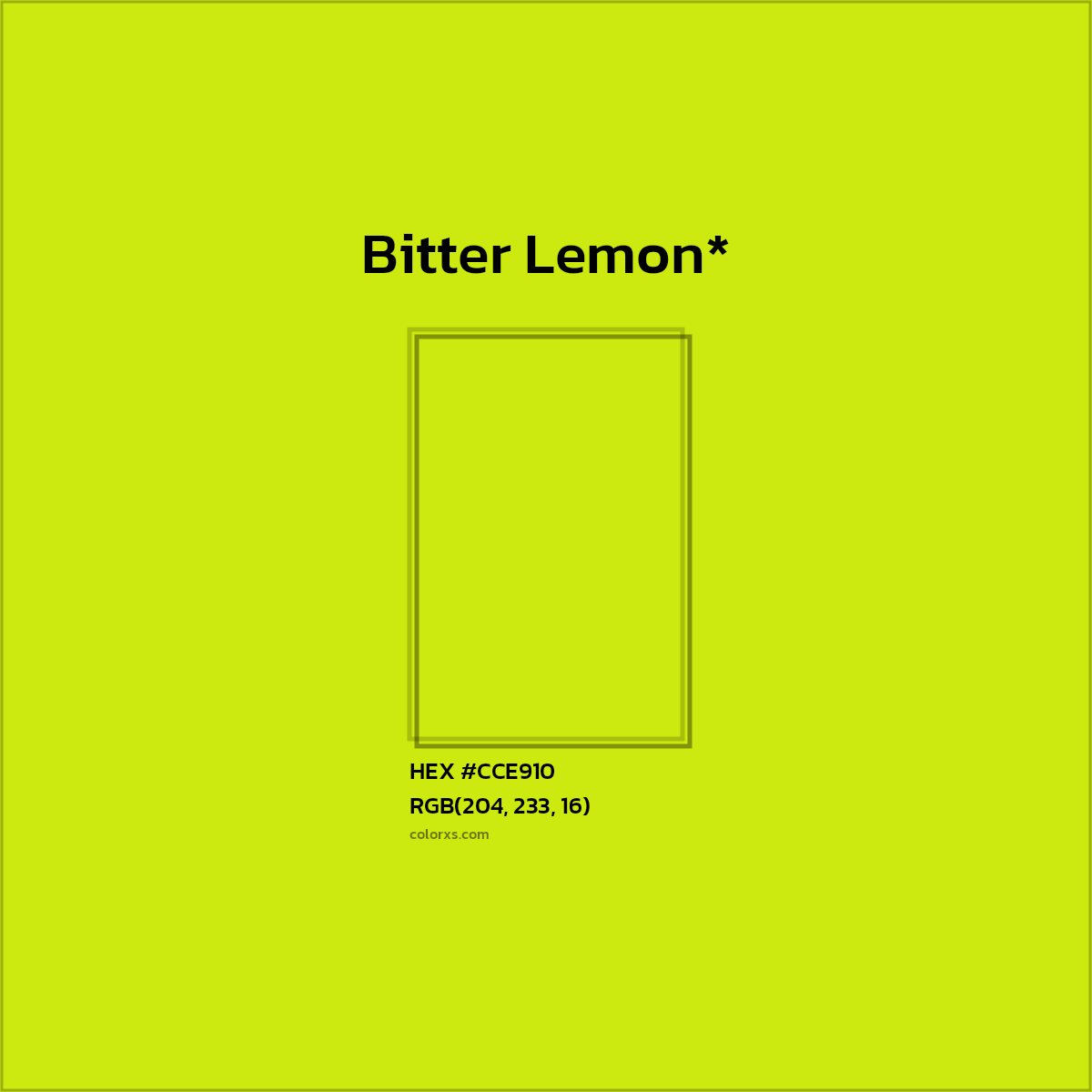 HEX #CCE910 Color Name, Color Code, Palettes, Similar Paints, Images