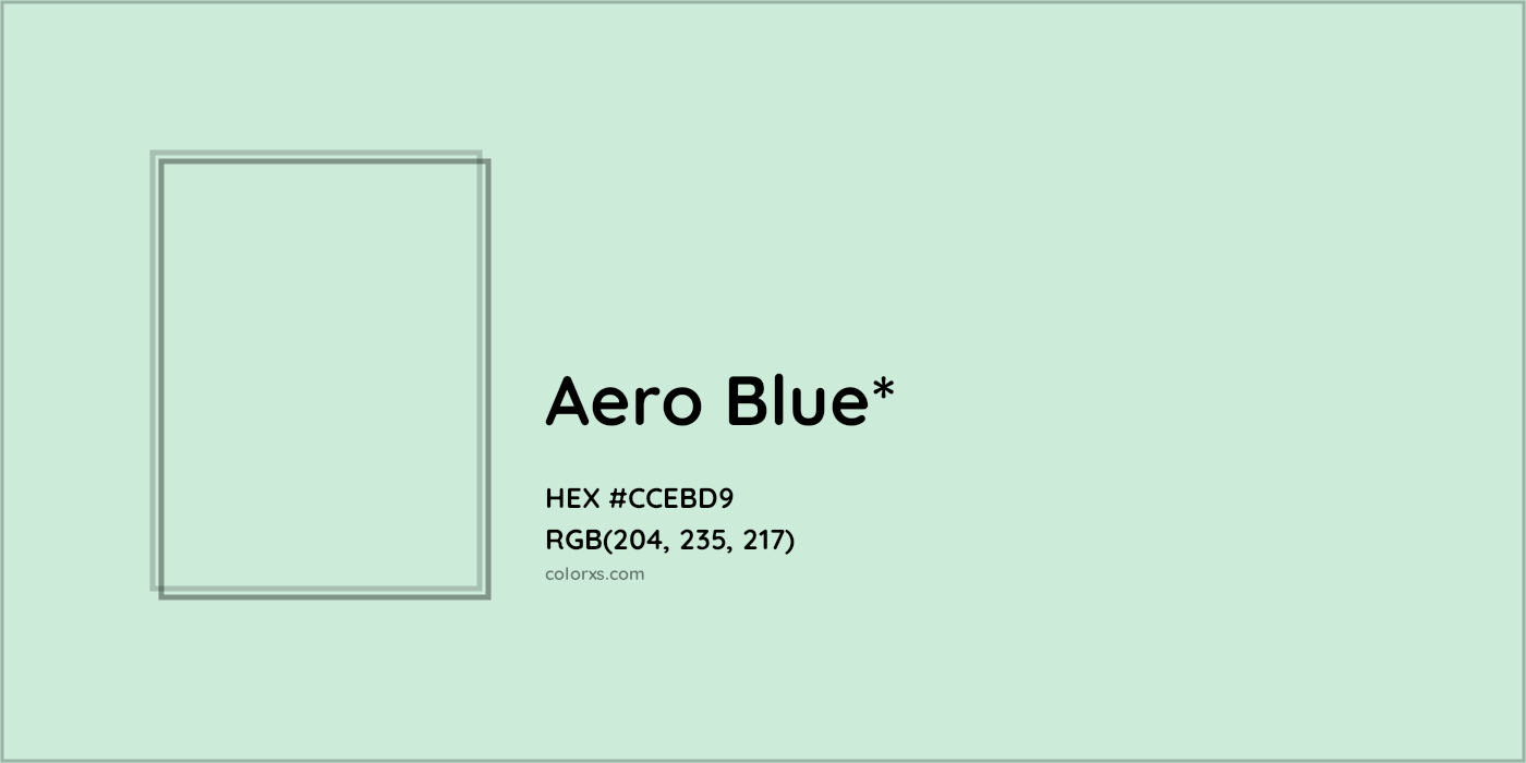 HEX #CCEBD9 Color Name, Color Code, Palettes, Similar Paints, Images