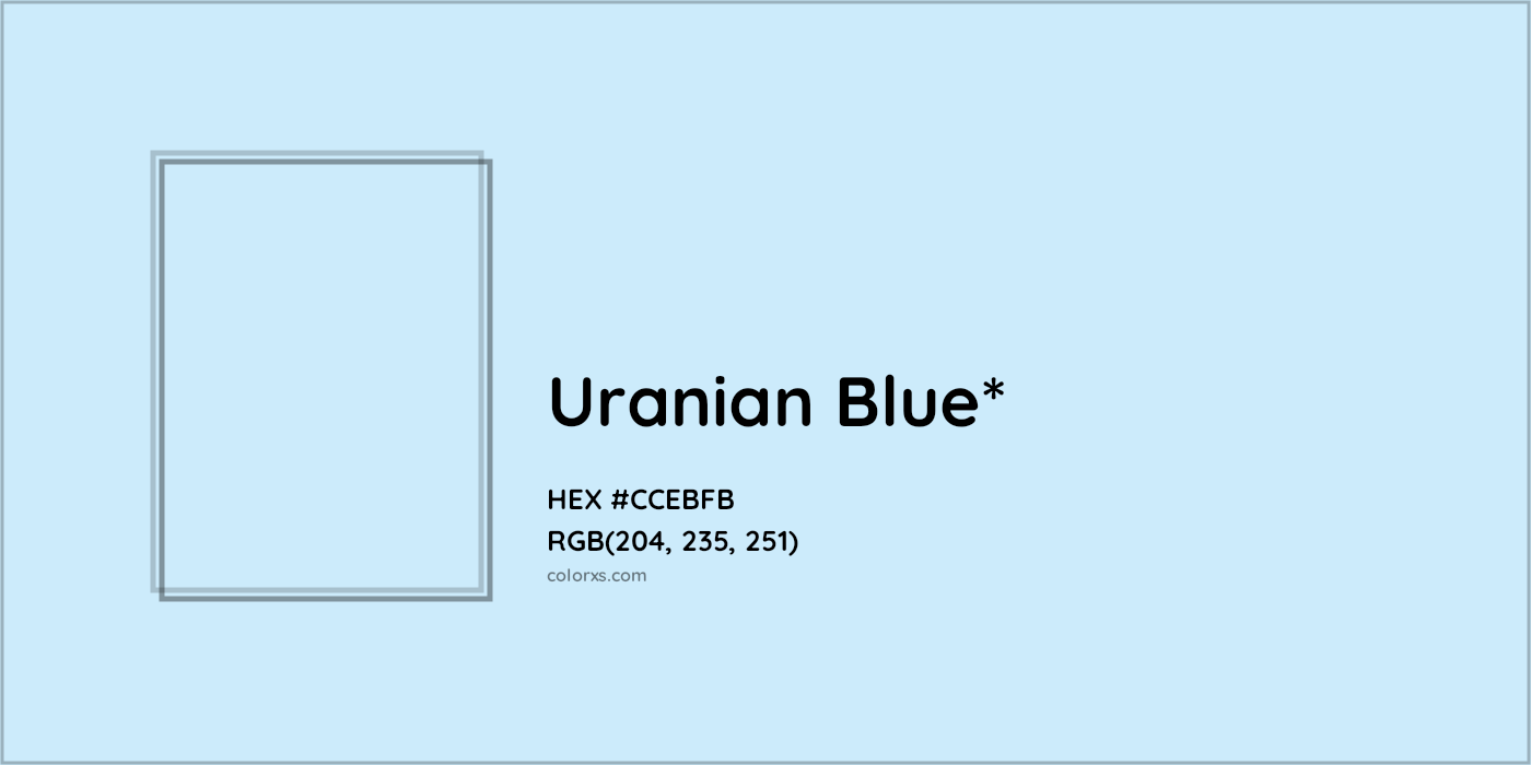 HEX #CCEBFB Color Name, Color Code, Palettes, Similar Paints, Images