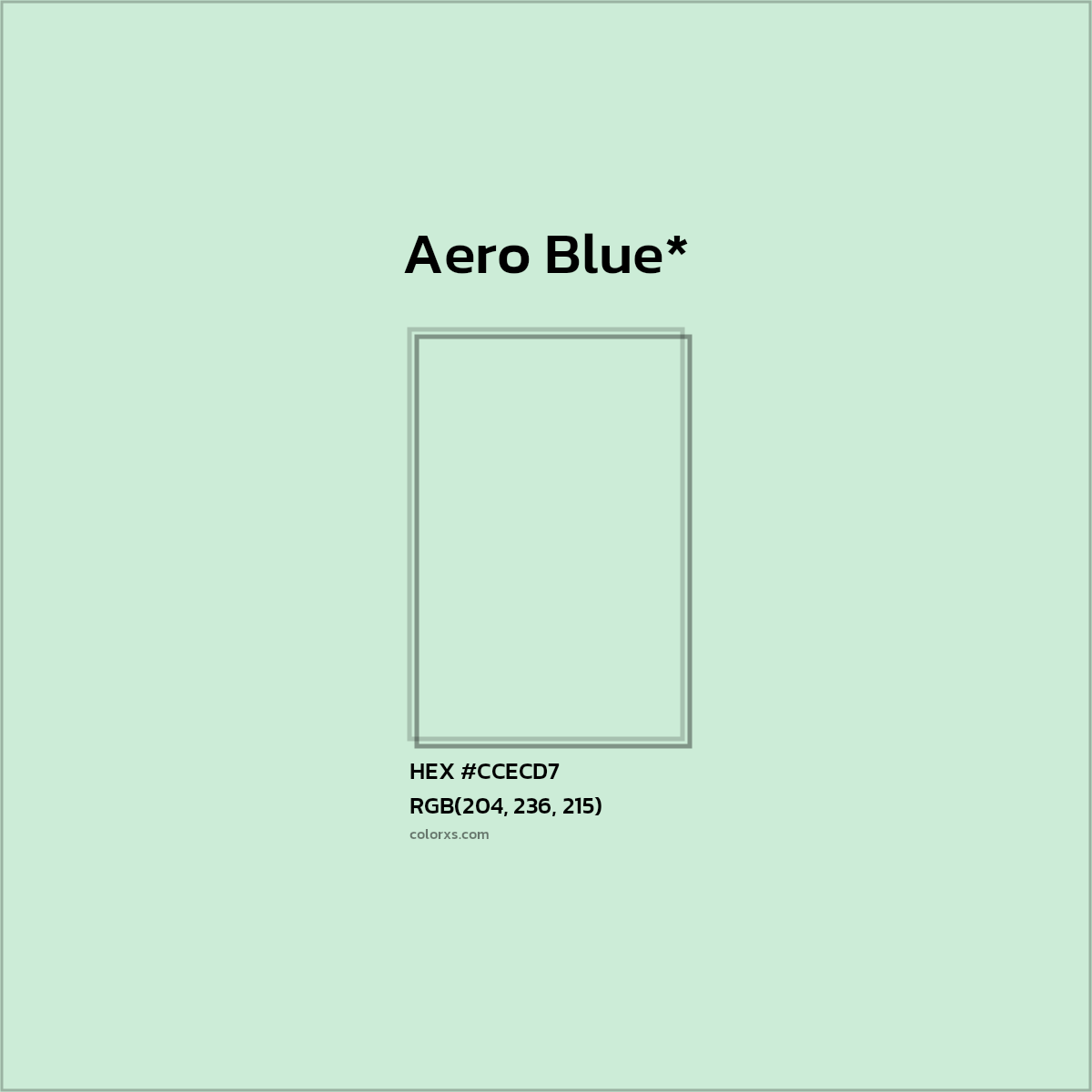 HEX #CCECD7 Color Name, Color Code, Palettes, Similar Paints, Images