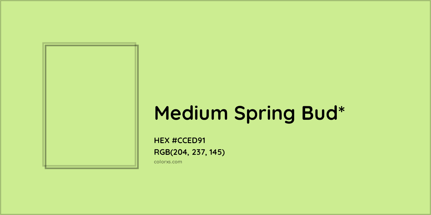 HEX #CCED91 Color Name, Color Code, Palettes, Similar Paints, Images