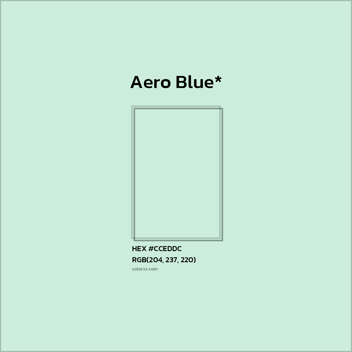 HEX #CCEDDC Color Name, Color Code, Palettes, Similar Paints, Images