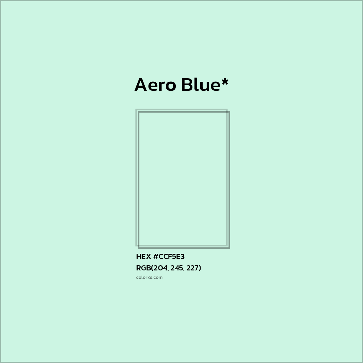 HEX #CCF5E3 Color Name, Color Code, Palettes, Similar Paints, Images