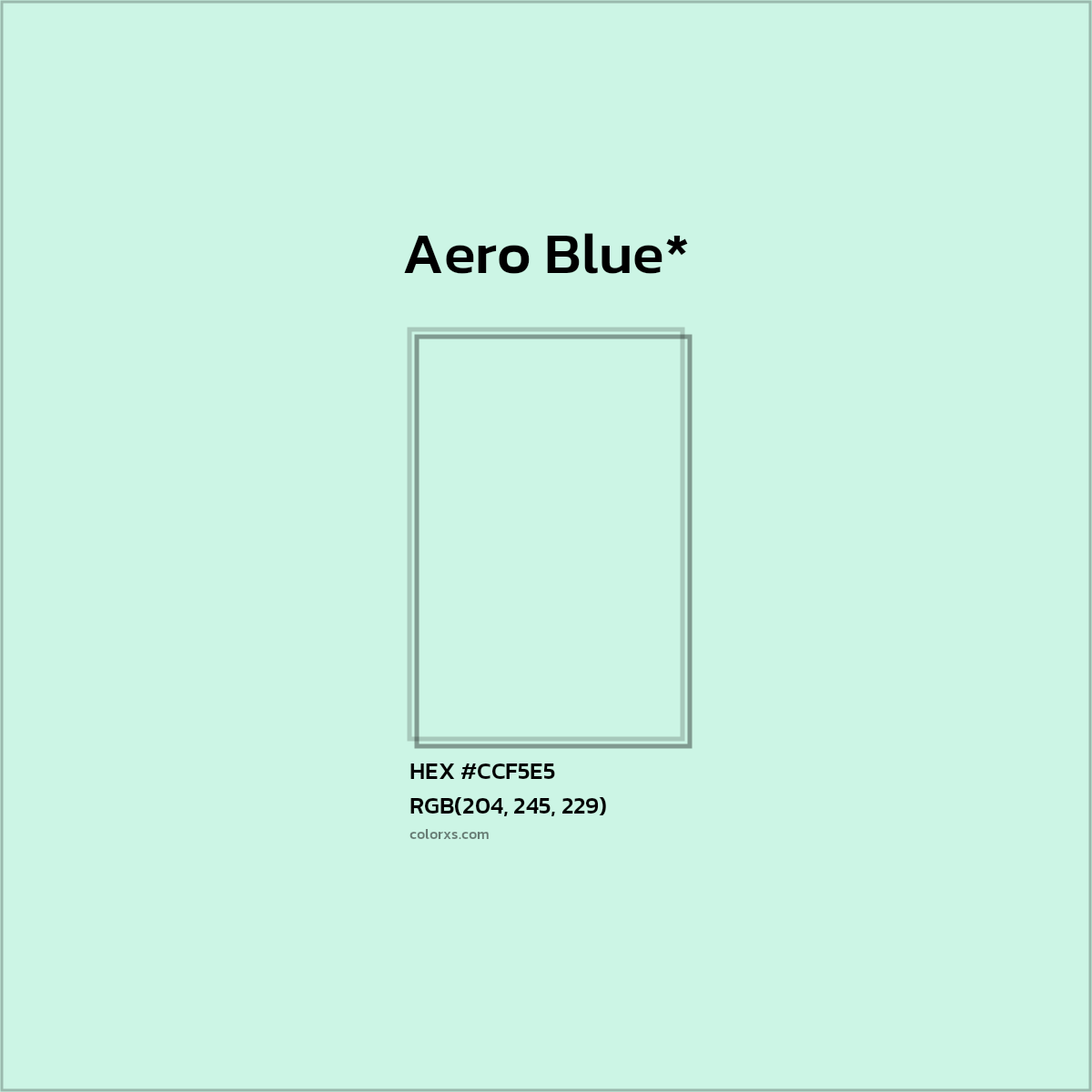 HEX #CCF5E5 Color Name, Color Code, Palettes, Similar Paints, Images