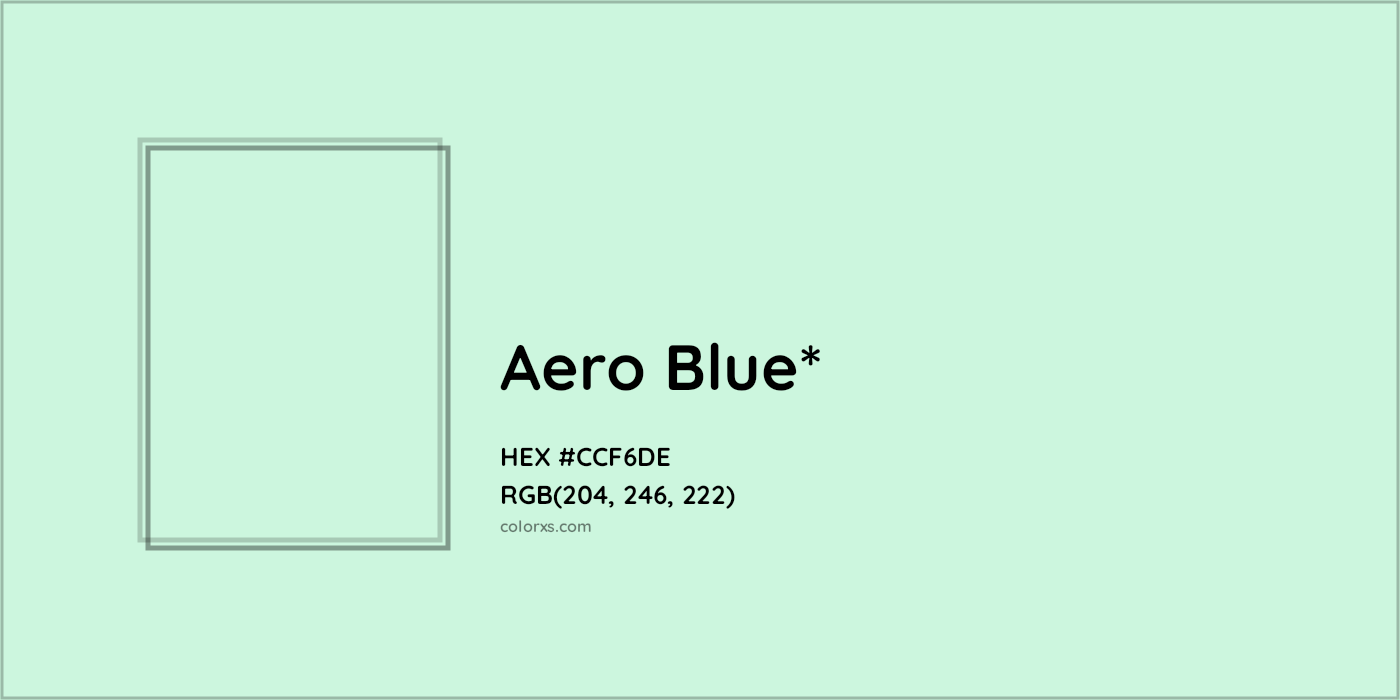 HEX #CCF6DE Color Name, Color Code, Palettes, Similar Paints, Images