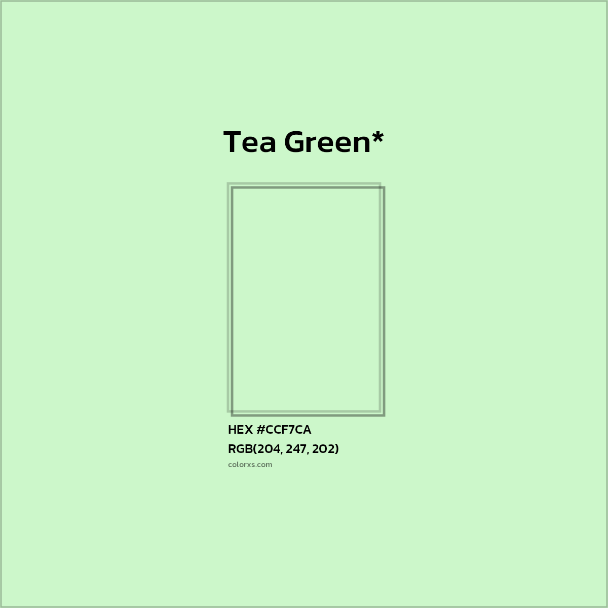 HEX #CCF7CA Color Name, Color Code, Palettes, Similar Paints, Images