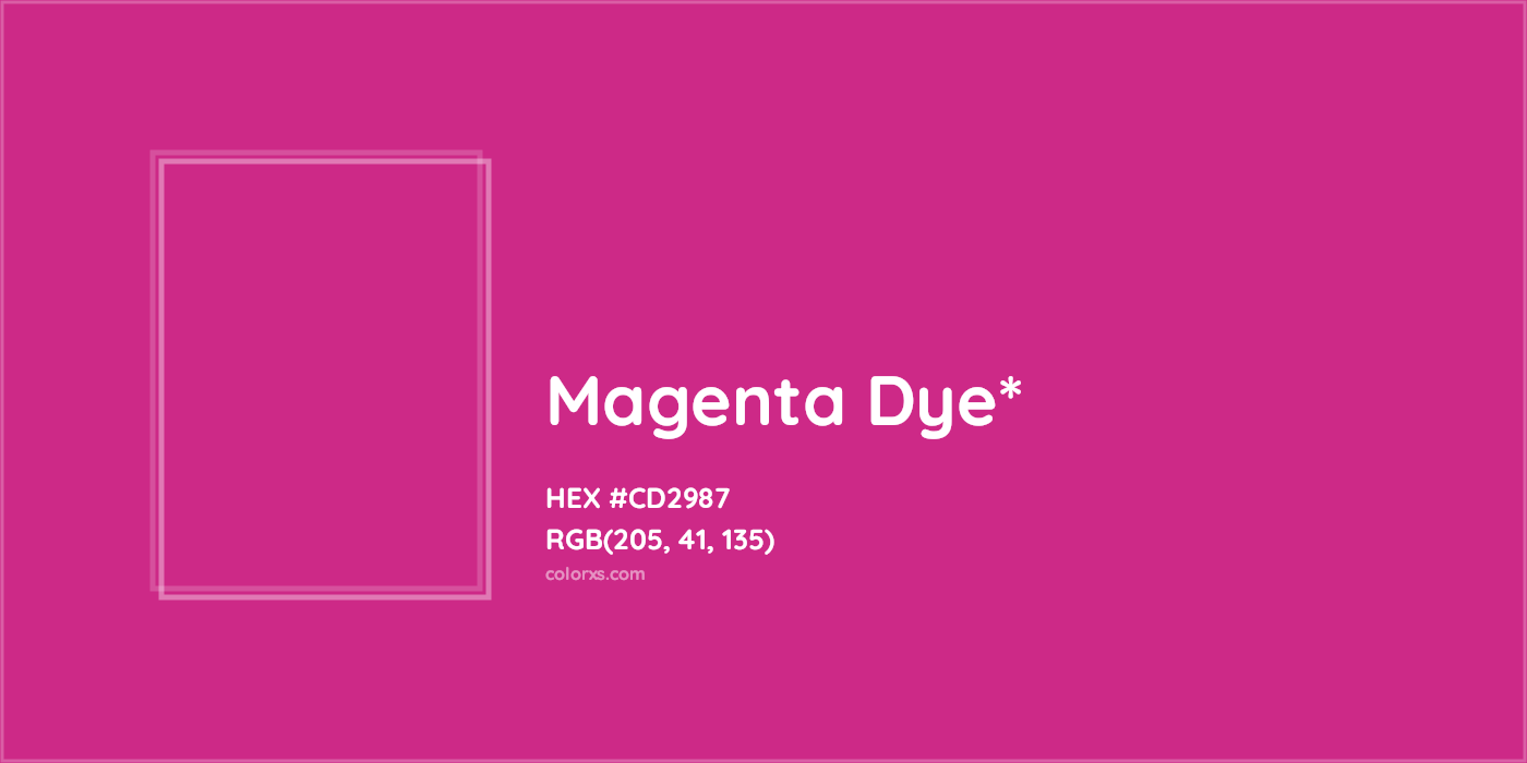 HEX #CD2987 Color Name, Color Code, Palettes, Similar Paints, Images