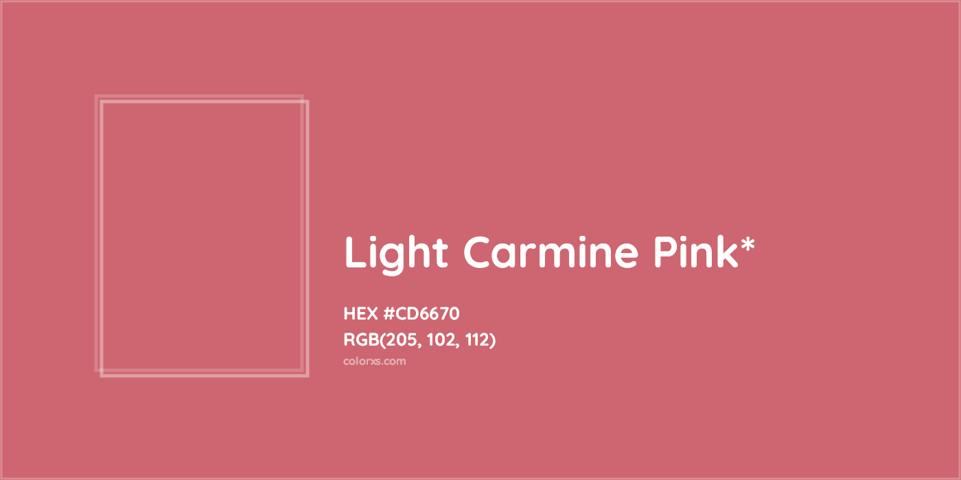 HEX #CD6670 Color Name, Color Code, Palettes, Similar Paints, Images