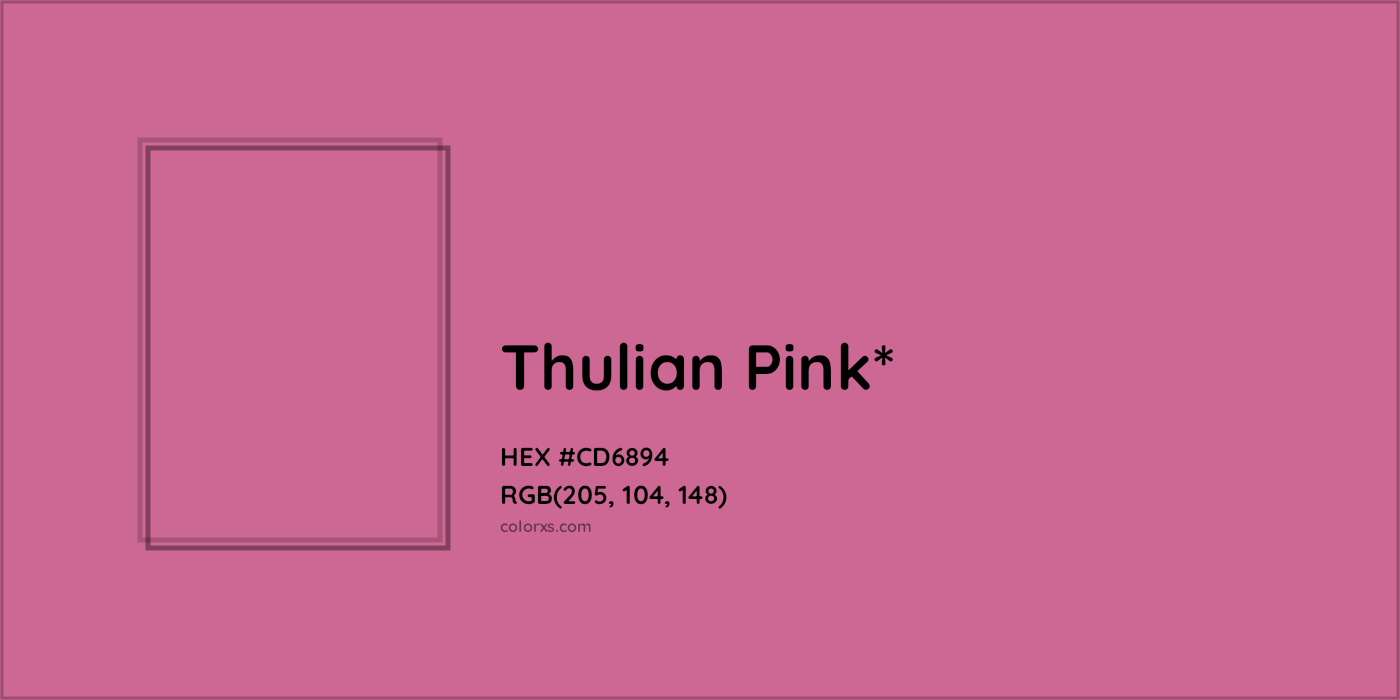 HEX #CD6894 Color Name, Color Code, Palettes, Similar Paints, Images