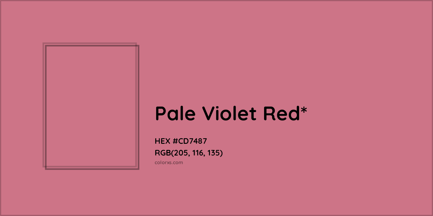 HEX #CD7487 Color Name, Color Code, Palettes, Similar Paints, Images