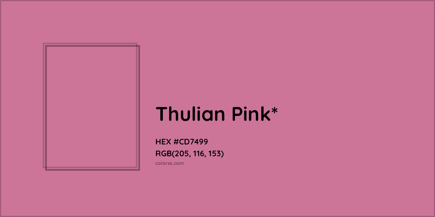 HEX #CD7499 Color Name, Color Code, Palettes, Similar Paints, Images