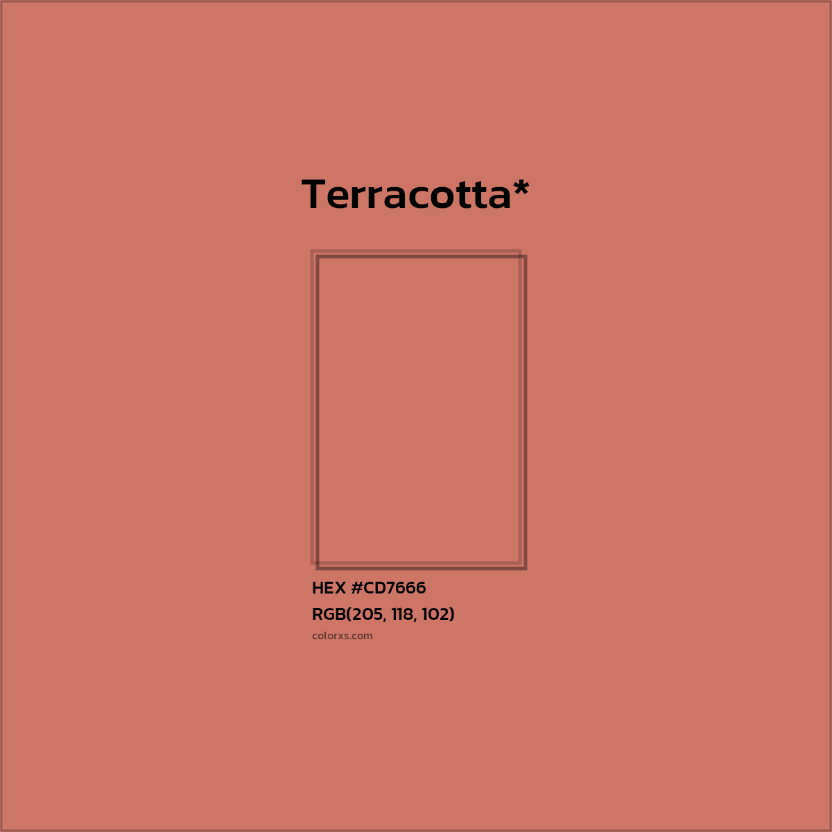 HEX #CD7666 Color Name, Color Code, Palettes, Similar Paints, Images