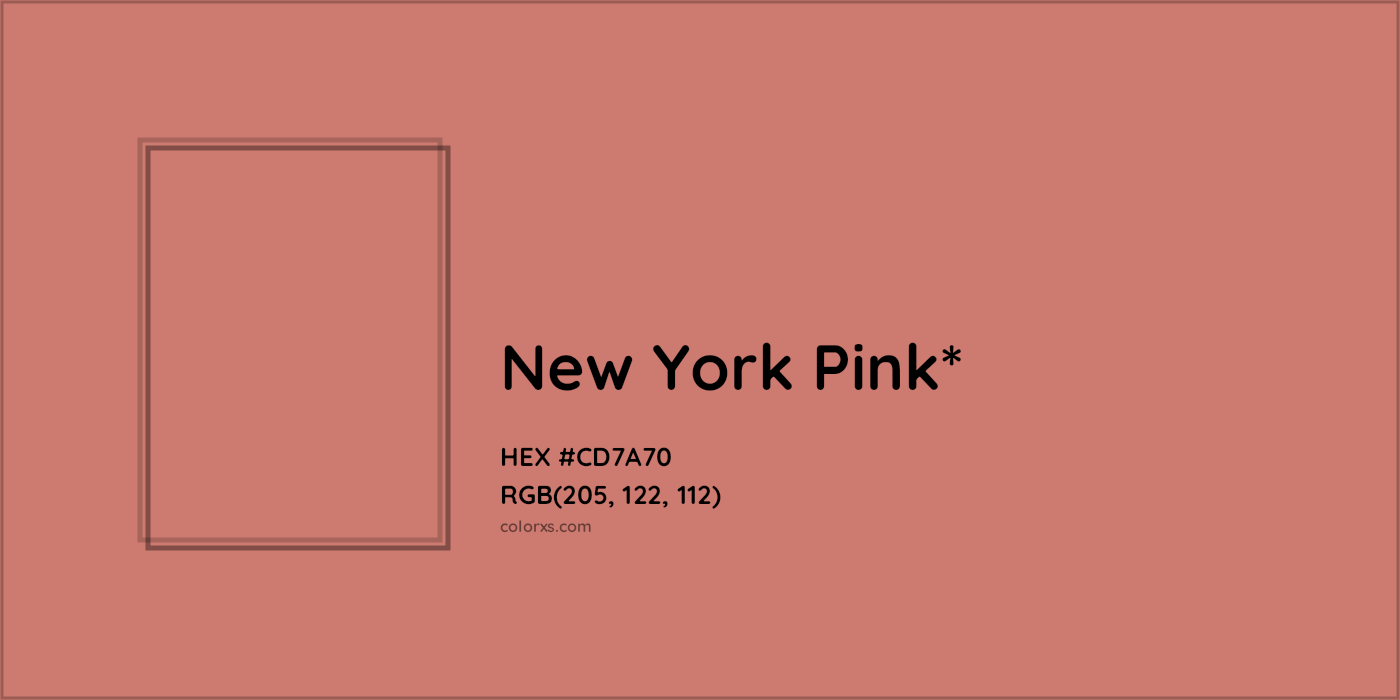 HEX #CD7A70 Color Name, Color Code, Palettes, Similar Paints, Images