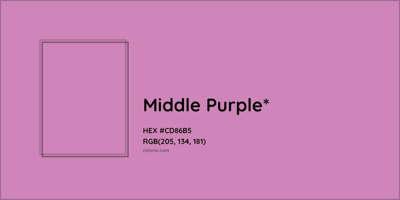 HEX #CD86B5 Color Name, Color Code, Palettes, Similar Paints, Images