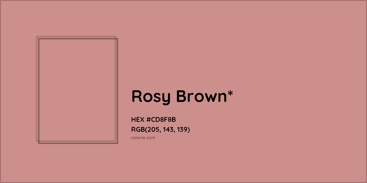 HEX #CD8F8B Color Name, Color Code, Palettes, Similar Paints, Images