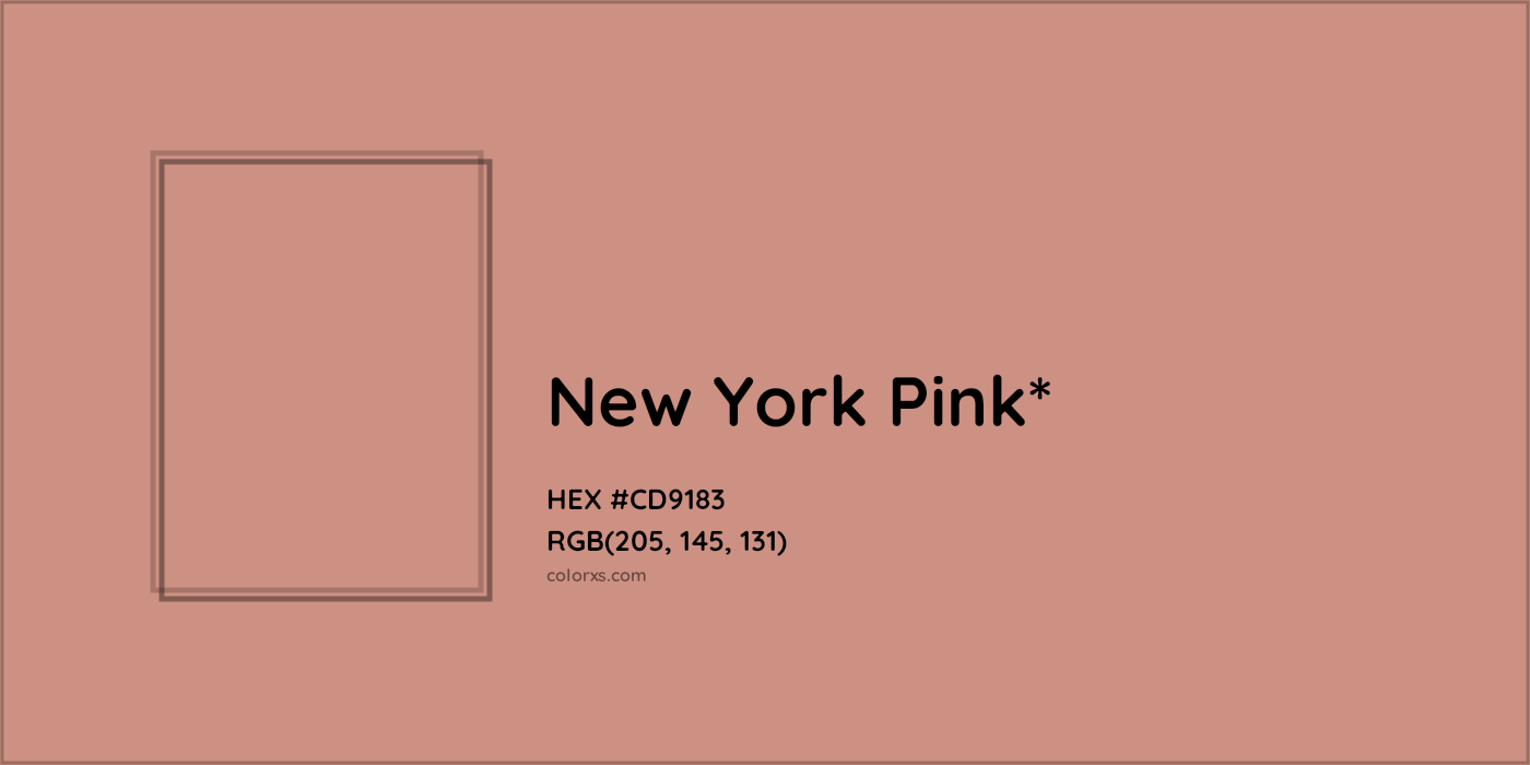 HEX #CD9183 Color Name, Color Code, Palettes, Similar Paints, Images