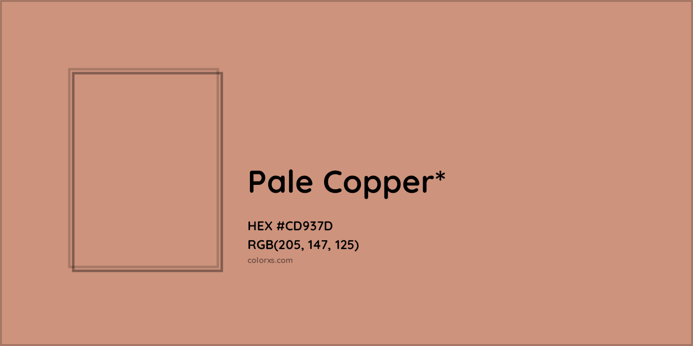 HEX #CD937D Color Name, Color Code, Palettes, Similar Paints, Images