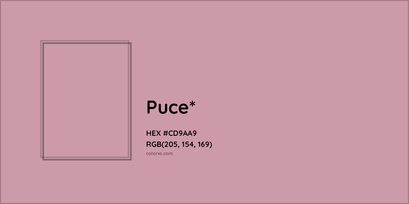 HEX #CD9AA9 Color Name, Color Code, Palettes, Similar Paints, Images